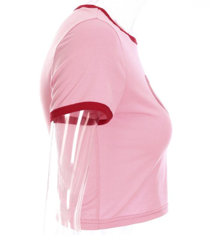 Best Online Shop in Australia - Summer Love heart Print Short Sleeve T-Shirt - Emete store