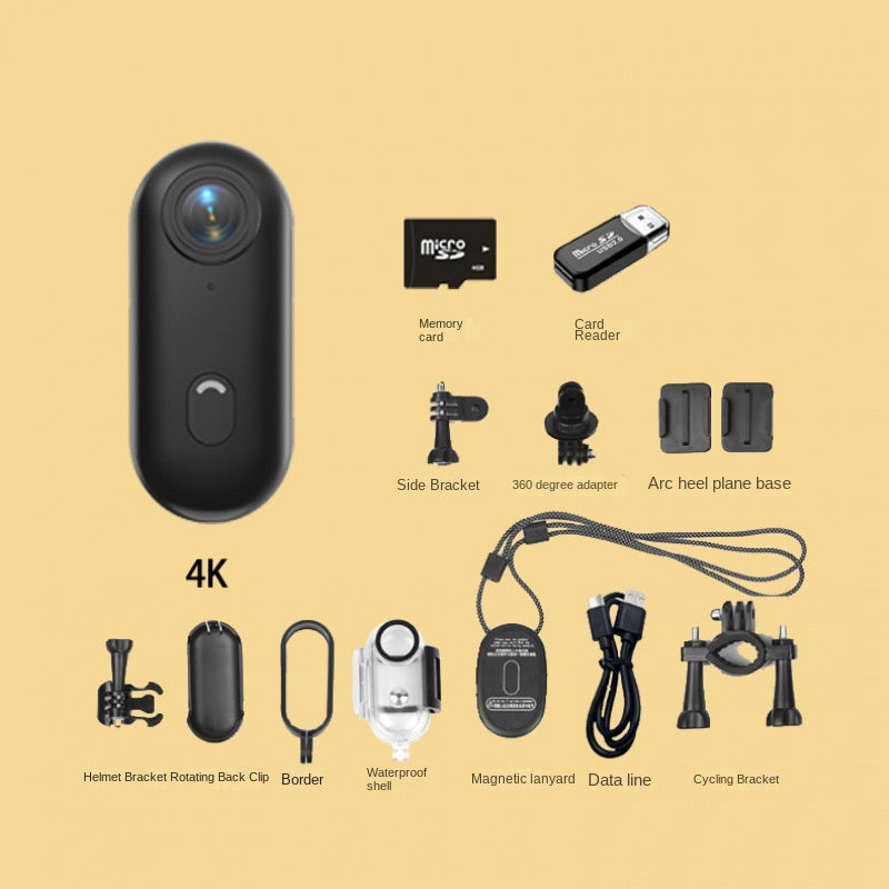 Thumb Bike Camera Magnetic Back Clip Sports Camera Thumb Recorder Pet - Emete store
