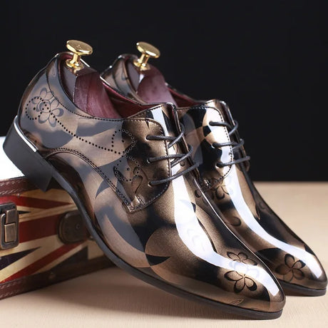 Best Online Shop in Australia - Luxury Floral Leather Oxford - Emete store