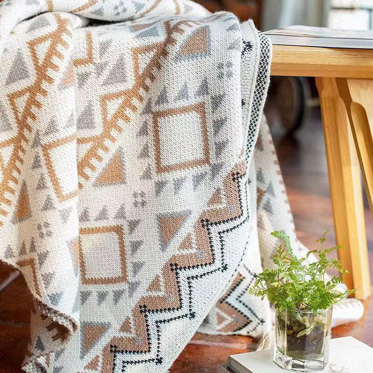 Best Online Shop in Australia - Bohemian Cozy Wool Knit Blanket - Emete store