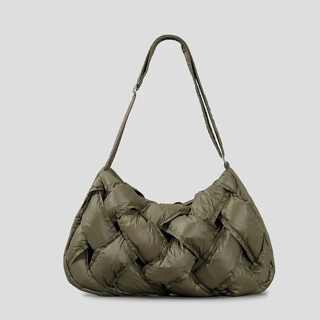 Womens shoulder bags | Emete store Woven Padded