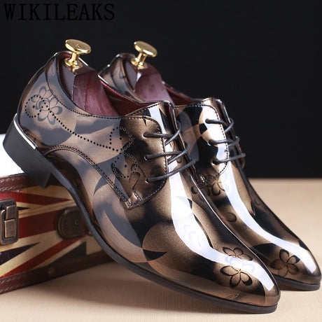 Best Online Shop in Australia - Luxury Floral Leather Oxford - Emete store