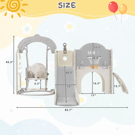 Best Online Shop in Australia - 7-in-1 Toddler Slide & Swing - Emete store