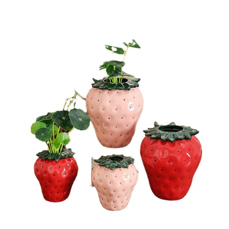 Best Online Shop in Australia - Strawberry Ceramic Vase Decor - Emete store