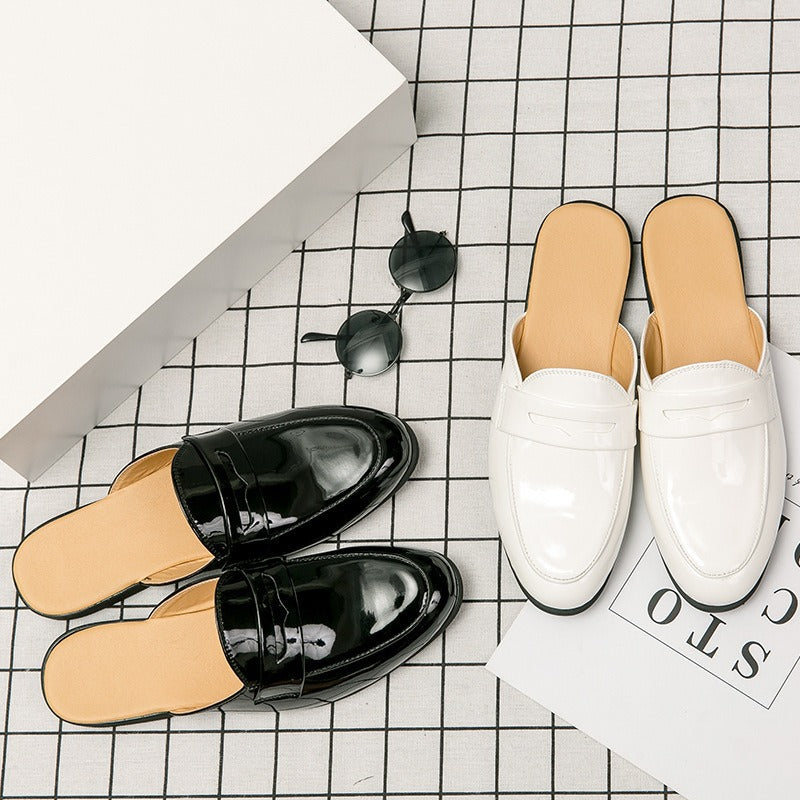 Best Online Shop in Australia - Men’s Patent Leather Mules - Emete store