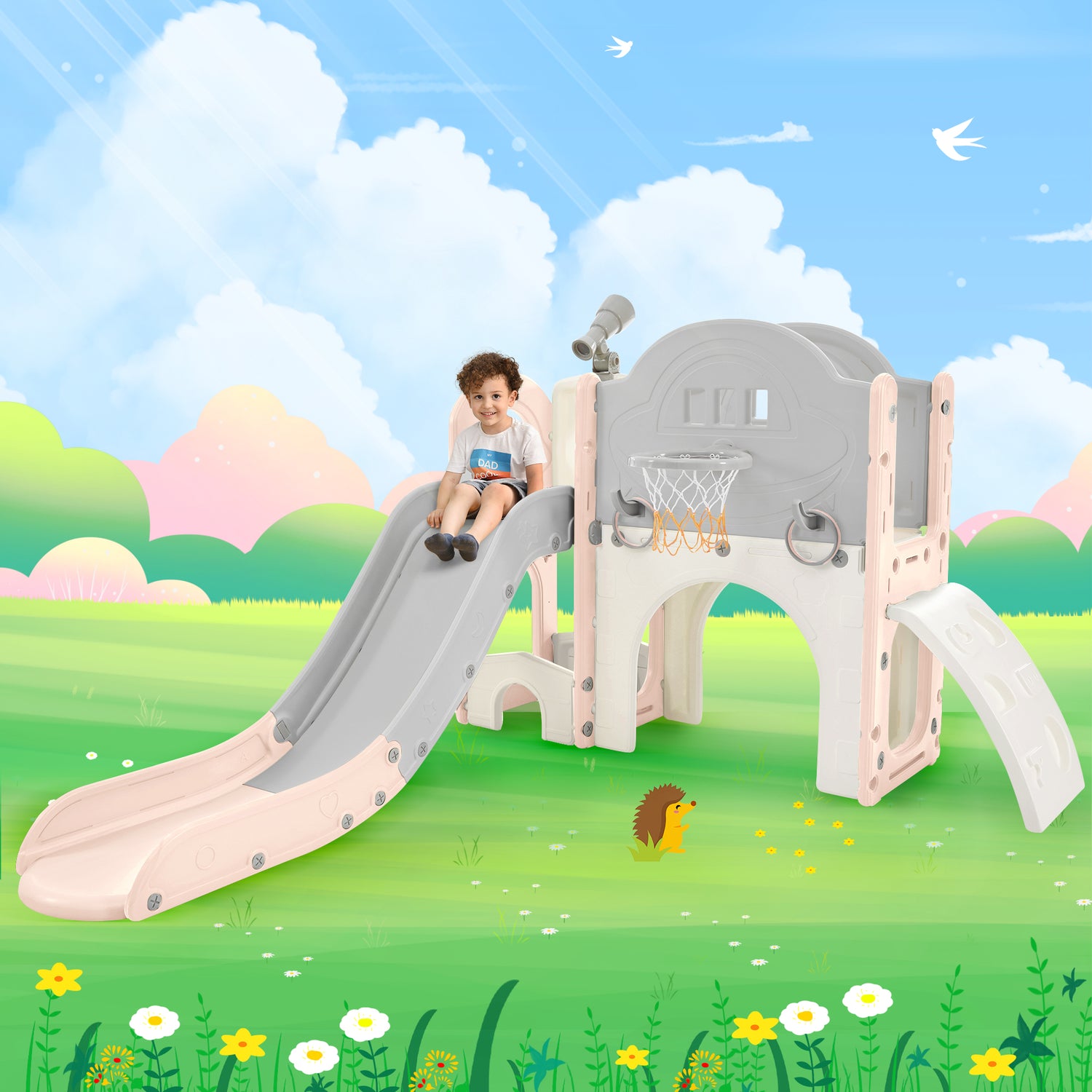Best Online Shop in Australia - 7-in-1 Kids Slide Spaceship - Emete store