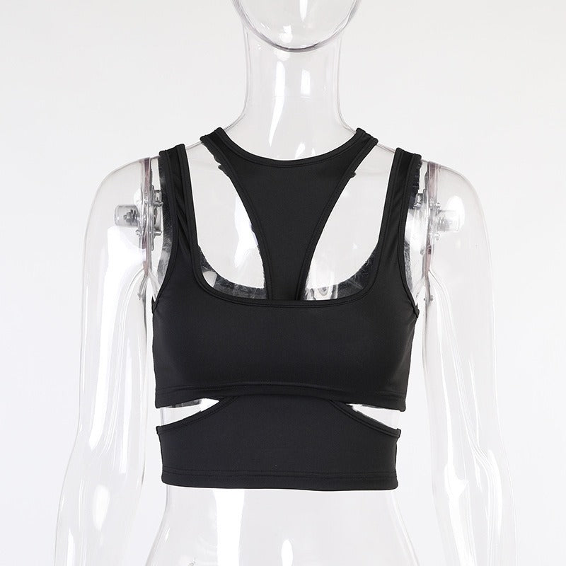 Best Online Shop in Australia - Solid color chest sleeveless top - Emete store