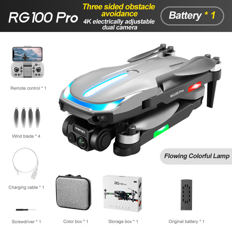 RG100PRO RC Drone - 4K HD Aerial Photography, Obstacle Avoidance