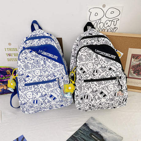 Best Online Shop in Australia - Junior High Girl Graffiti Backpack - Emete store