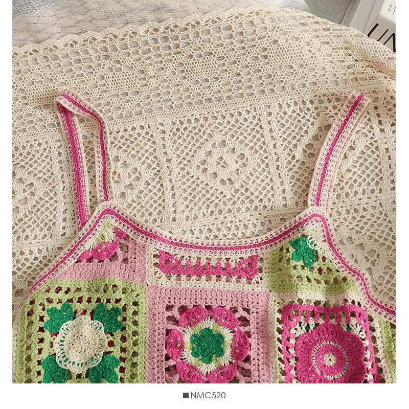 Best Online Shop in Australia - Sleeveless Crochet Beach Dress - Emete store