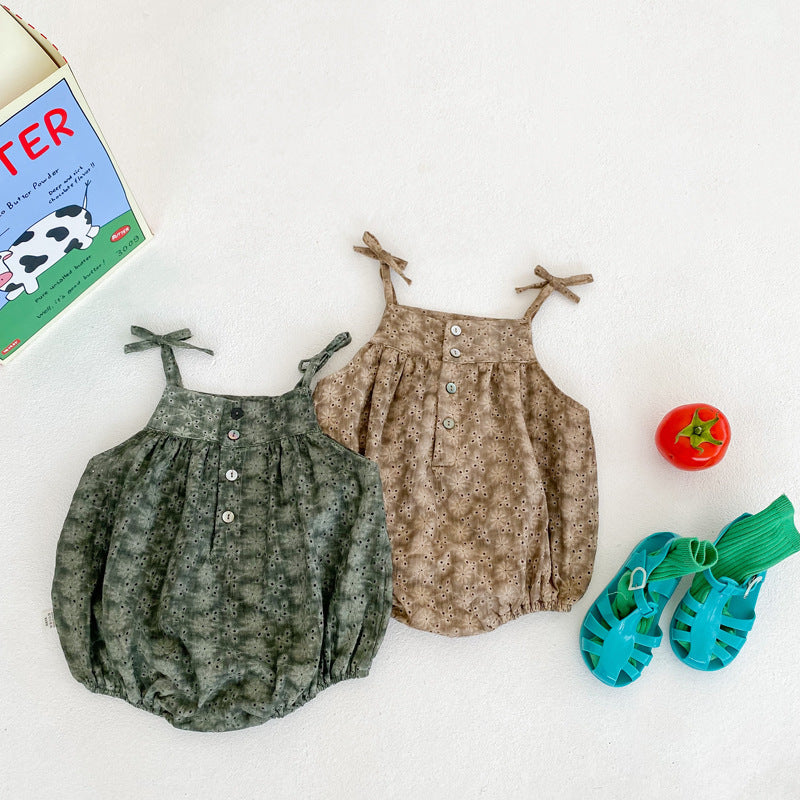 Best Online Shop in Australia - Baby Girl Summer Sling Romper - Emete store