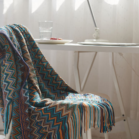 Best Online Shop in Australia - Bohemian knitted sofa blanket - Emete store