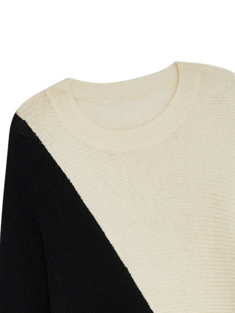 Best Online Shop in Australia - Color Block Round Neck Sweater - Emete store