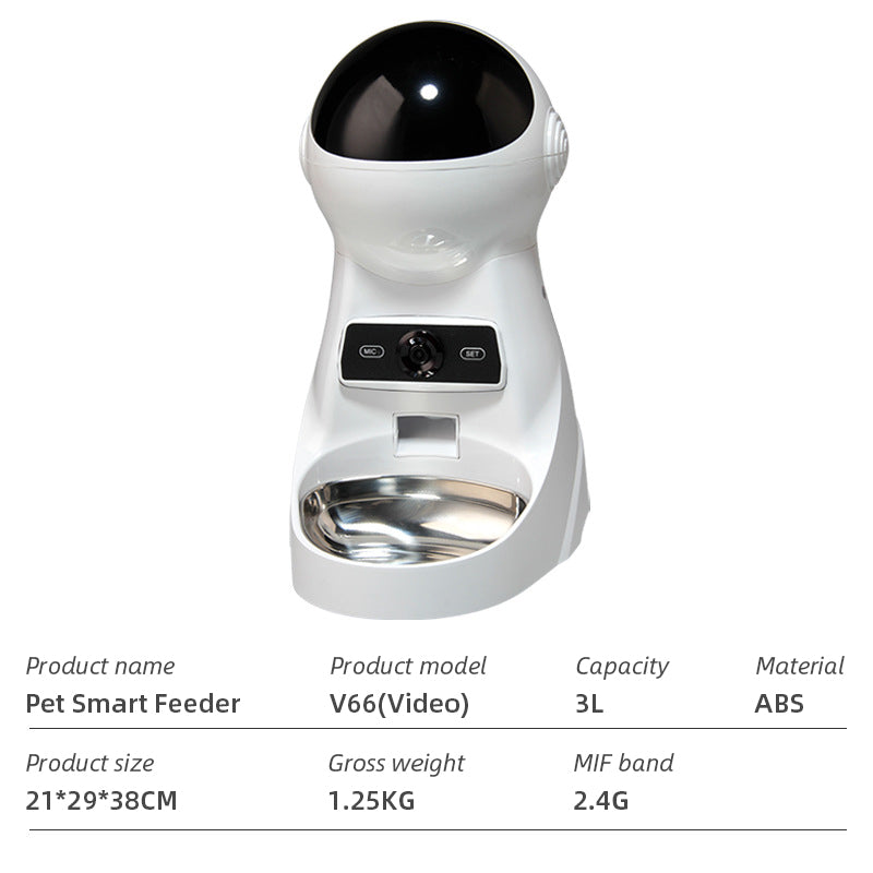 Wifi Smart APP Pet Feeder Household use Microchip Dog Automatic Pet Feeder Automatic Pet Feeder - Emete store