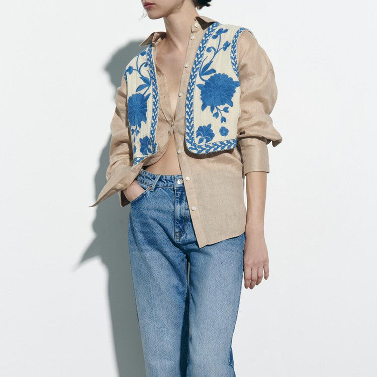 Best Online Shop in Australia - Summer Embroidered Open Top - Emete store