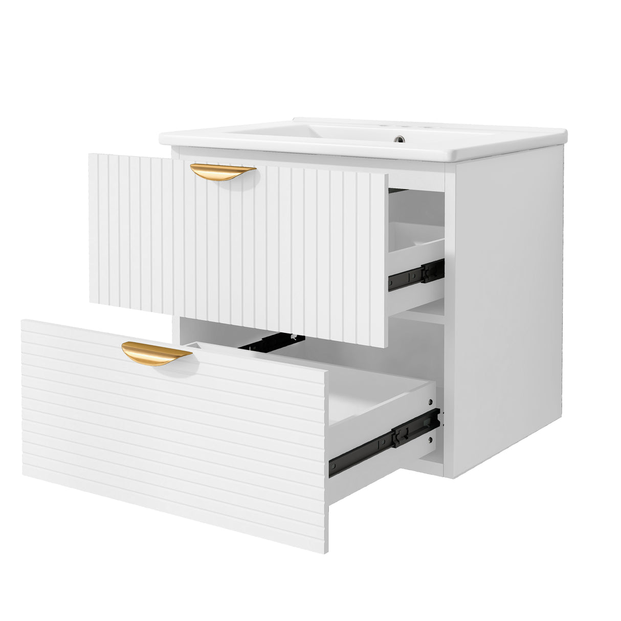 Best Online Shop in Australia - Modern 24" White Bathroom Vanity - Emete store