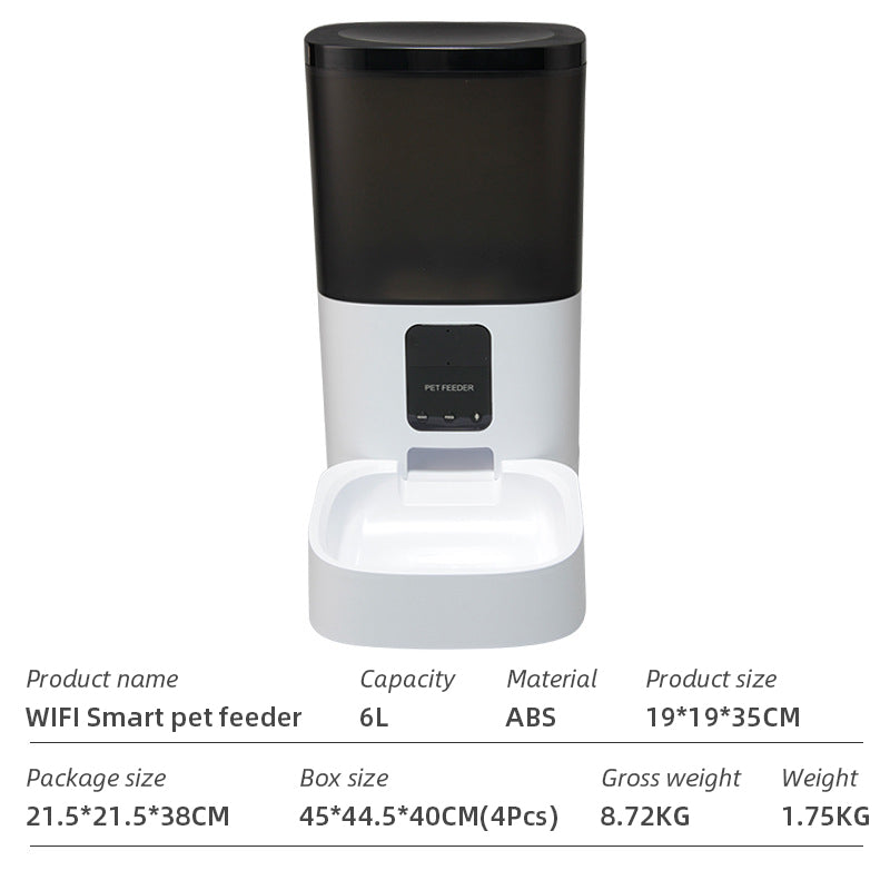 Wifi Smart APP Pet Feeder Household use Microchip Dog Automatic Pet Feeder Automatic Pet Feeder - Emete store