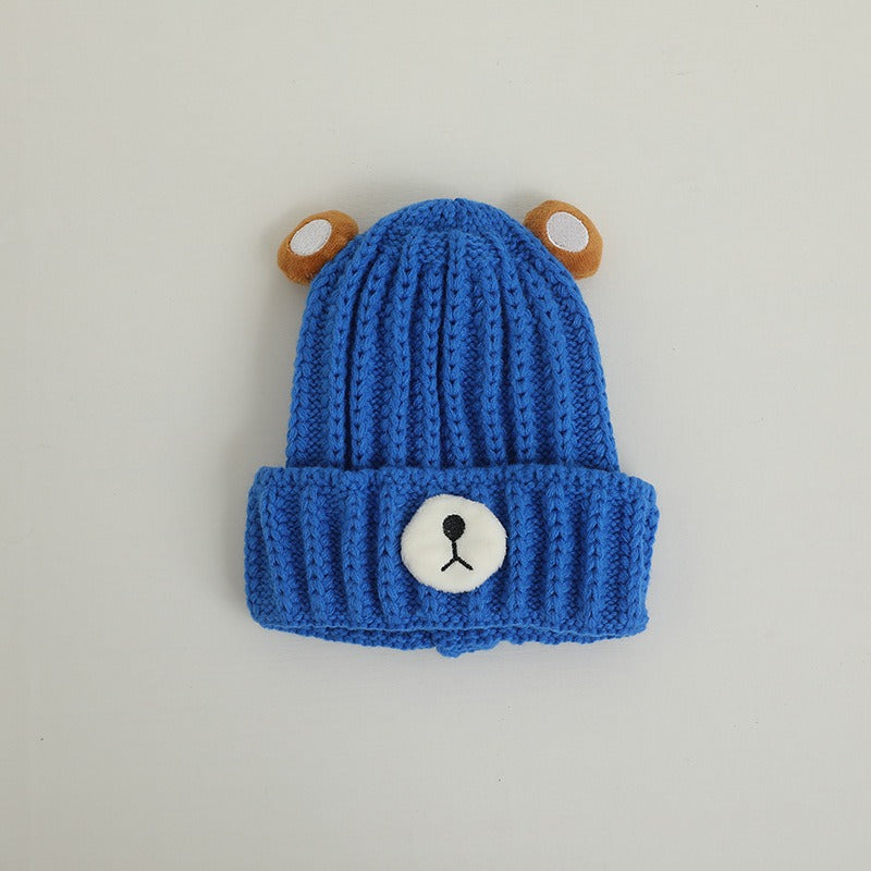 Best Online Shop in Australia - Cute Bear Baby Woolen Hat – Trendy - Emete store