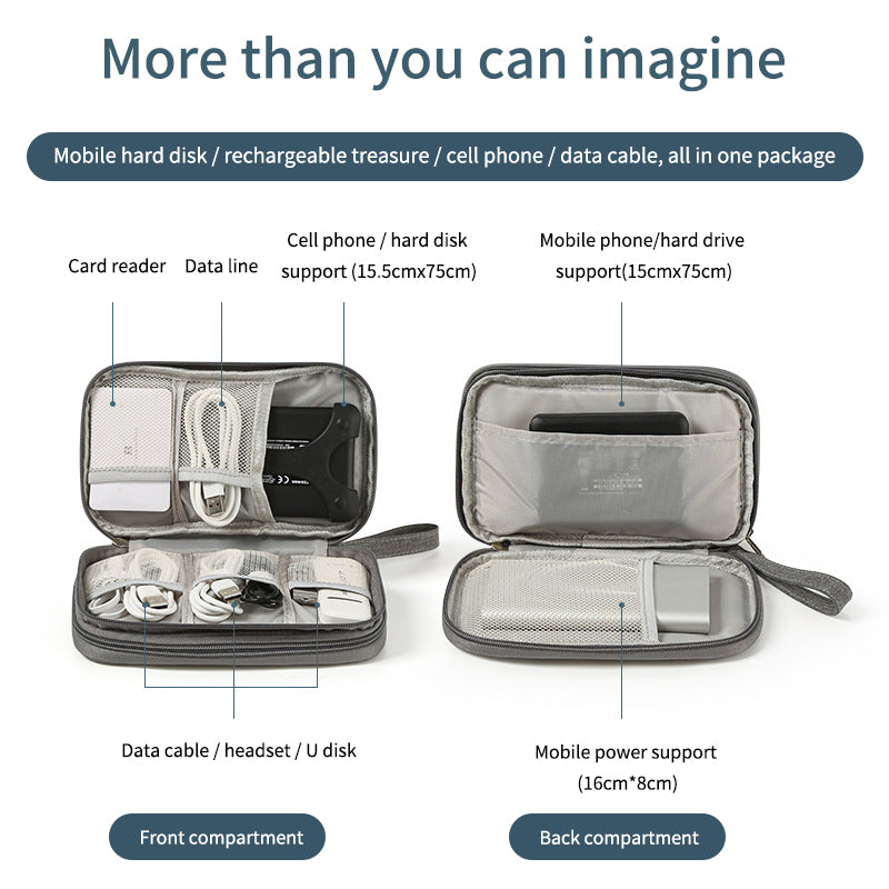 Best Online Shop in Australia - Flat Digital Travel Cable Bag - Emete store