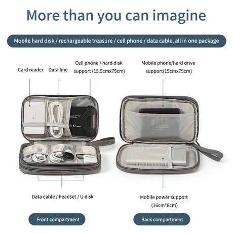 Best Online Shop in Australia - Flat Digital Travel Cable Bag - Emete store
