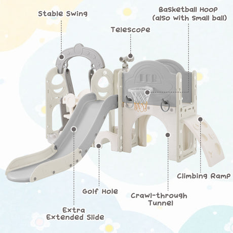 Best Online Shop in Australia - 7-in-1 Toddler Slide & Swing - Emete store
