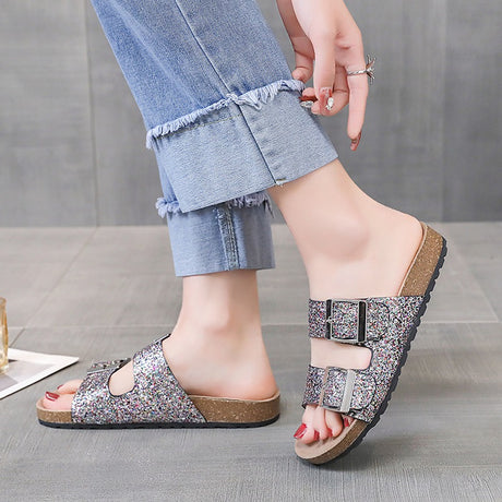 Best Online Shop in Australia - Leopard Print Buckle Slippers - Emete store