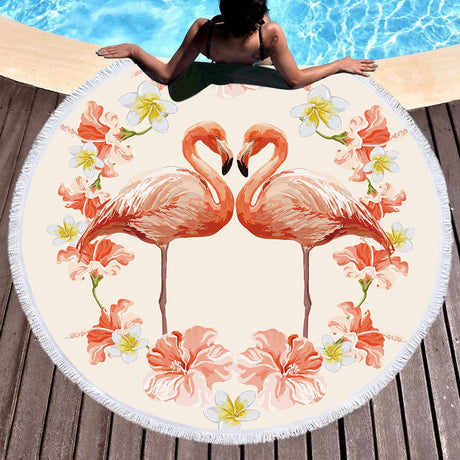 Best Online Shop in Australia - Bohemian Red-Crowned Crane Beach Towel - Emete store