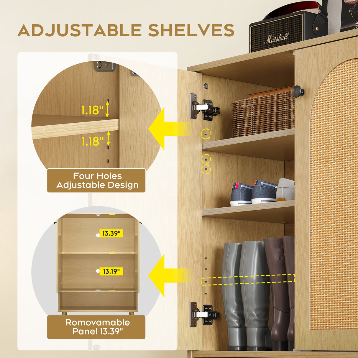 Best Online Shop in Australia - Shoe Storage Cabinet with Doors - Emete store