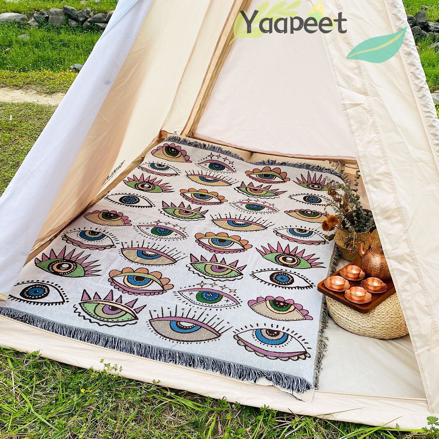 Best Online Shop in Australia - Evil Eye Beach Towel Blanket - Emete store