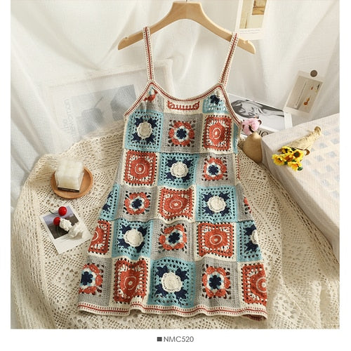 Best Online Shop in Australia - Sleeveless Crochet Beach Dress - Emete store