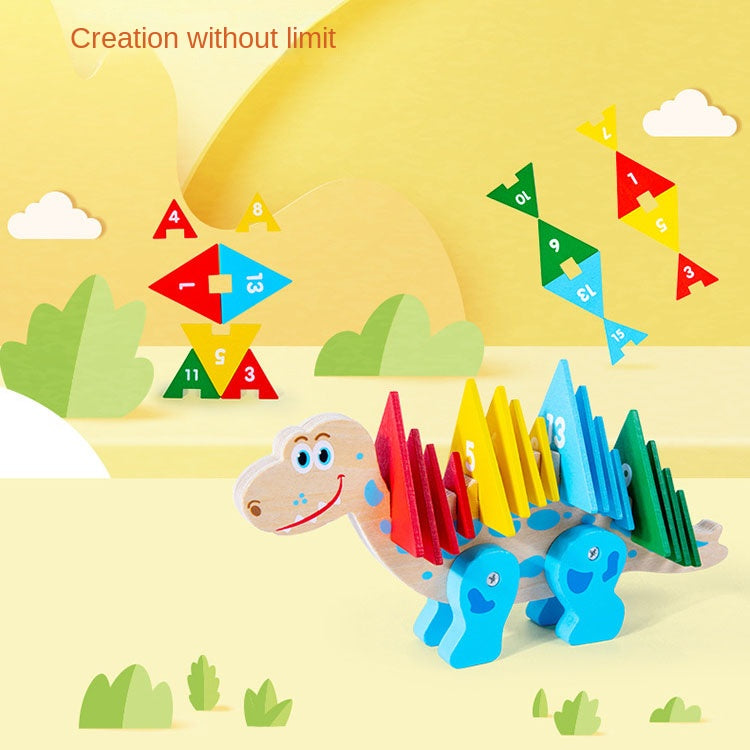 Best Online Shop in Australia - Kids Dinosaur Puzzle Blocks Toy - Emete store