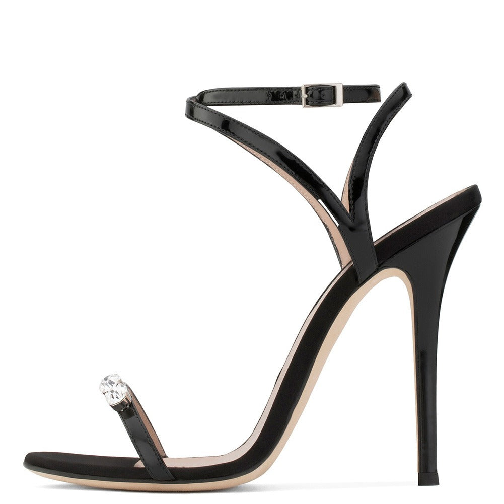 Best Online Shop in Australia - Strappy Rhinestone High Heels - Emete store