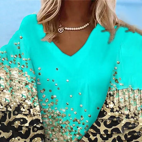 Best Online Shop in Australia - Summer Leopard V-Neck Dress - Emete store
