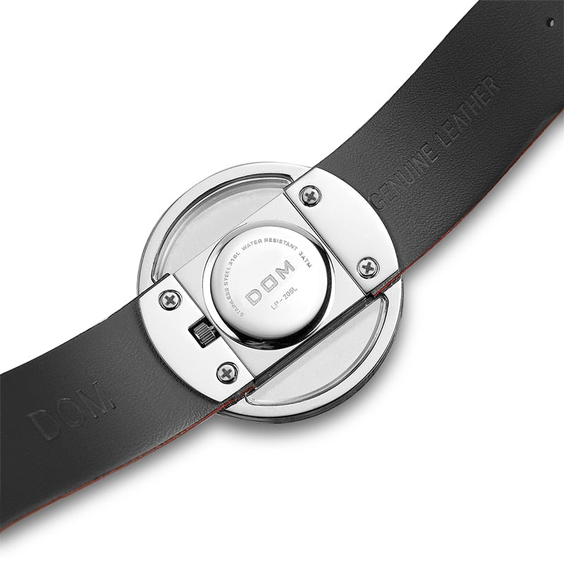DOM fashion Women Watches Luxury Women Bracelet Quartz twatch for women Quartz Watch wristwatch girl waterproofk genuine leather - Emete store