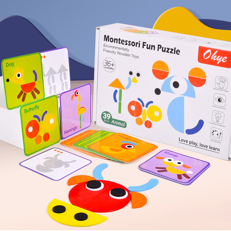 Best Online Shop in Australia - Montessori Kids Geometry Puzzle - Emete store