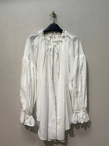 Best Online Shop in Australia - Vintage V Neck Lace Up Shirts - Emete store