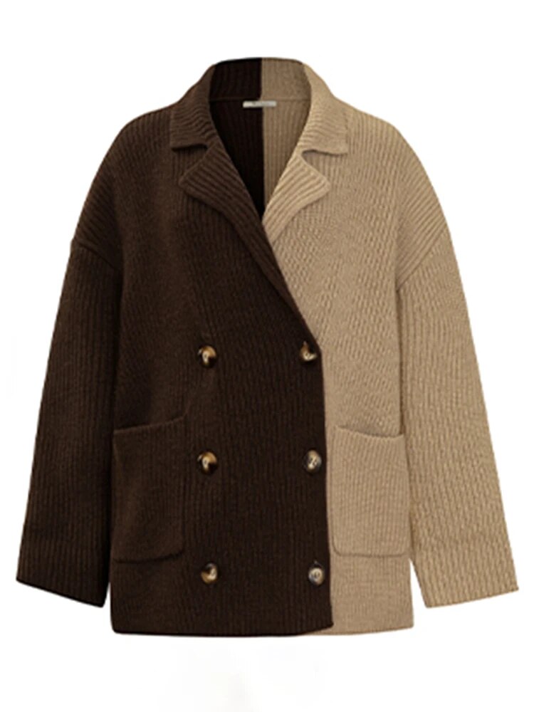 Best Online Shop in Australia - Women’s Colorblock Knit Cardigan - Emete store
