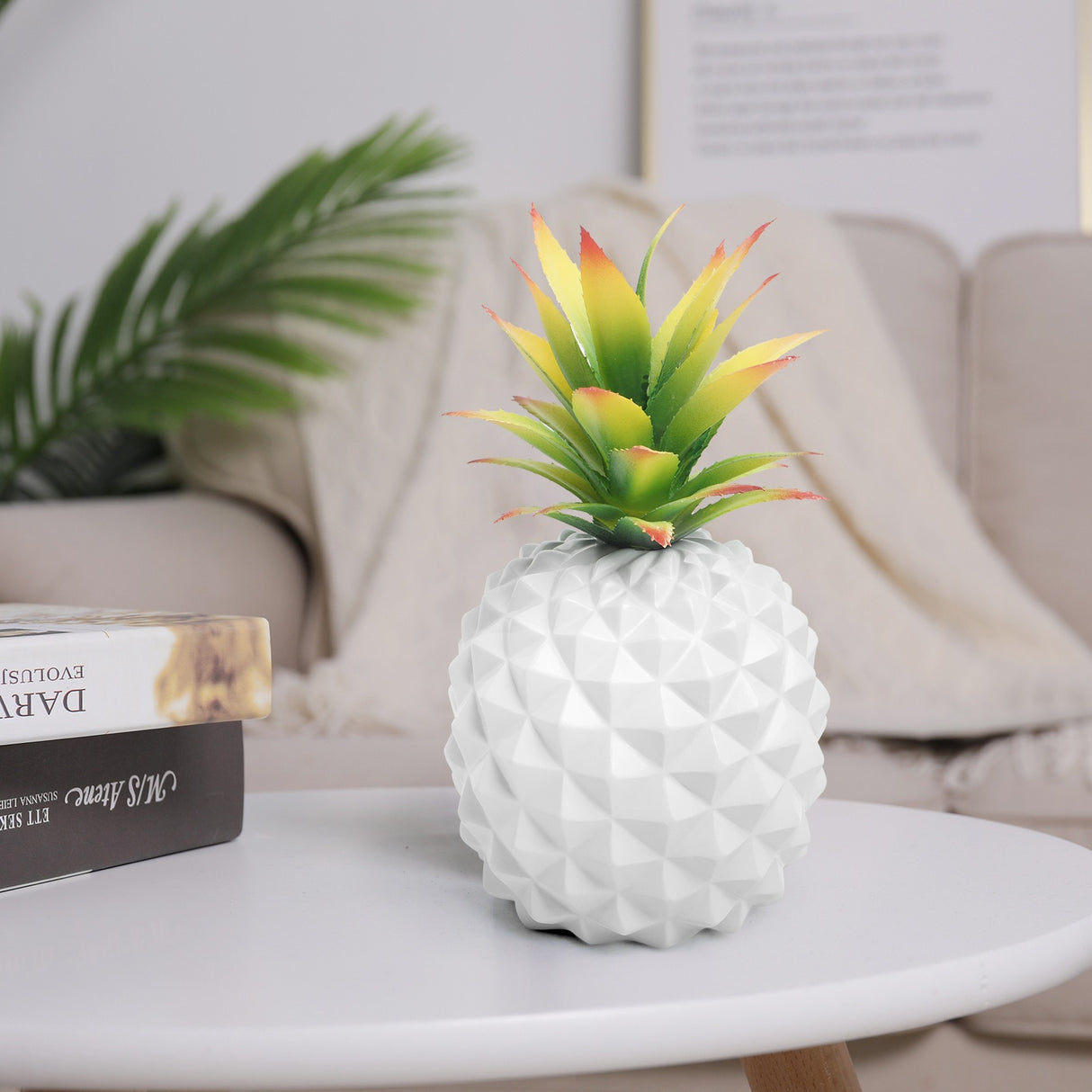 Best Online Shop in Australia - White pineapple & green plant decor - Emete store