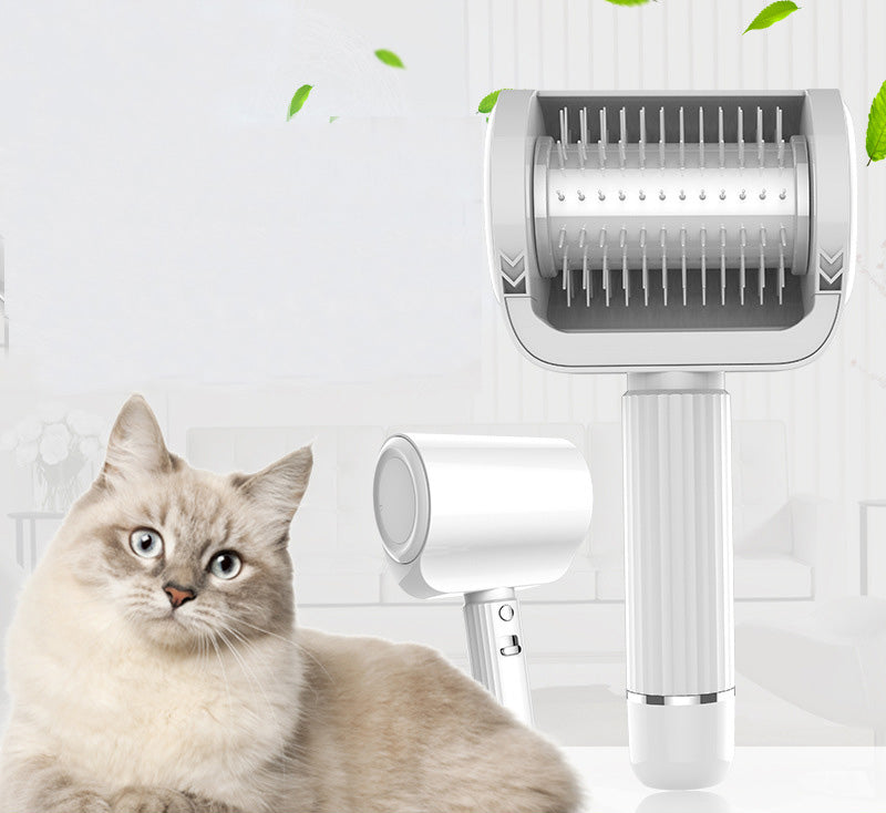 Pet Comb Automatic Groomer Cat Dog Charging Automatic Massage Comb Floating Hair Remover - Emete store