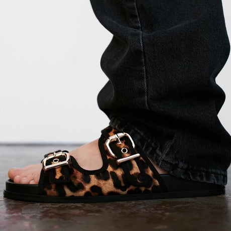 Best Online Shop in Australia - Women's Buckle Flat Sole Sandals - Emete store