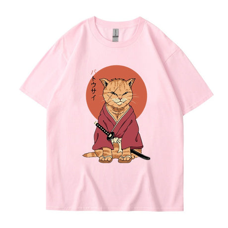 Best Online Shop in Australia - Cute ninja cat T-Shirt, summer style - Emete store