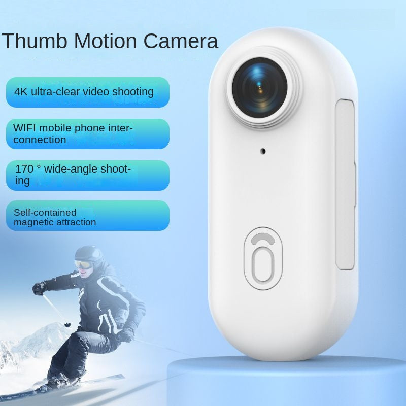 Thumb Bike Camera Magnetic Back Clip Sports Camera Thumb Recorder Pet - Emete store