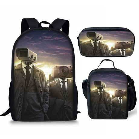Best Online Shop in Australia - 3PC Skibidi Toilet Man Bag - Emete store