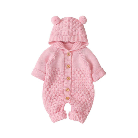 Best Online Shop in Australia - Fur Ball Hooded Knit Jumpsuit - Emete store