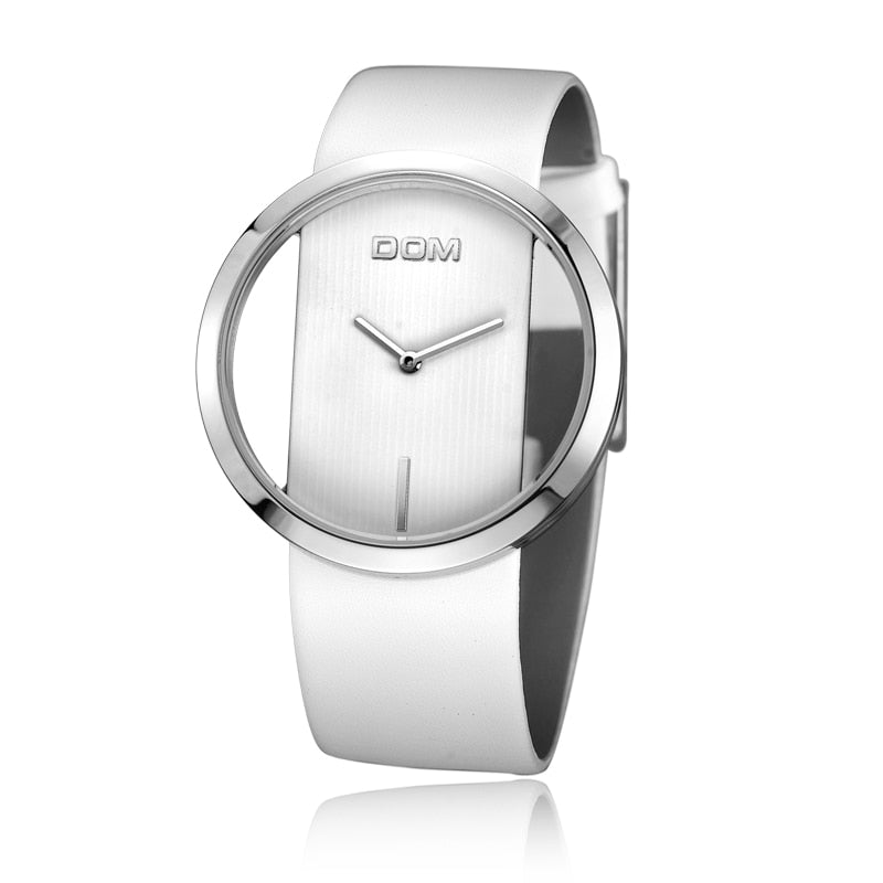 DOM fashion Women Watches Luxury Women Bracelet Quartz twatch for women Quartz Watch wristwatch girl waterproofk genuine leather - Emete store