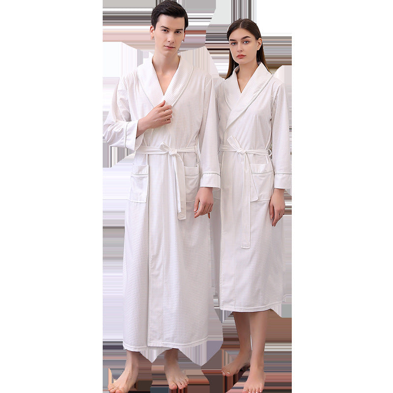 Best Online Shop in Australia - Couples Satin Bathrobe Quick Dry - Emete store