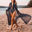 Best Online Shop in Australia - Loose chiffon polka dot cover-up - Emete store