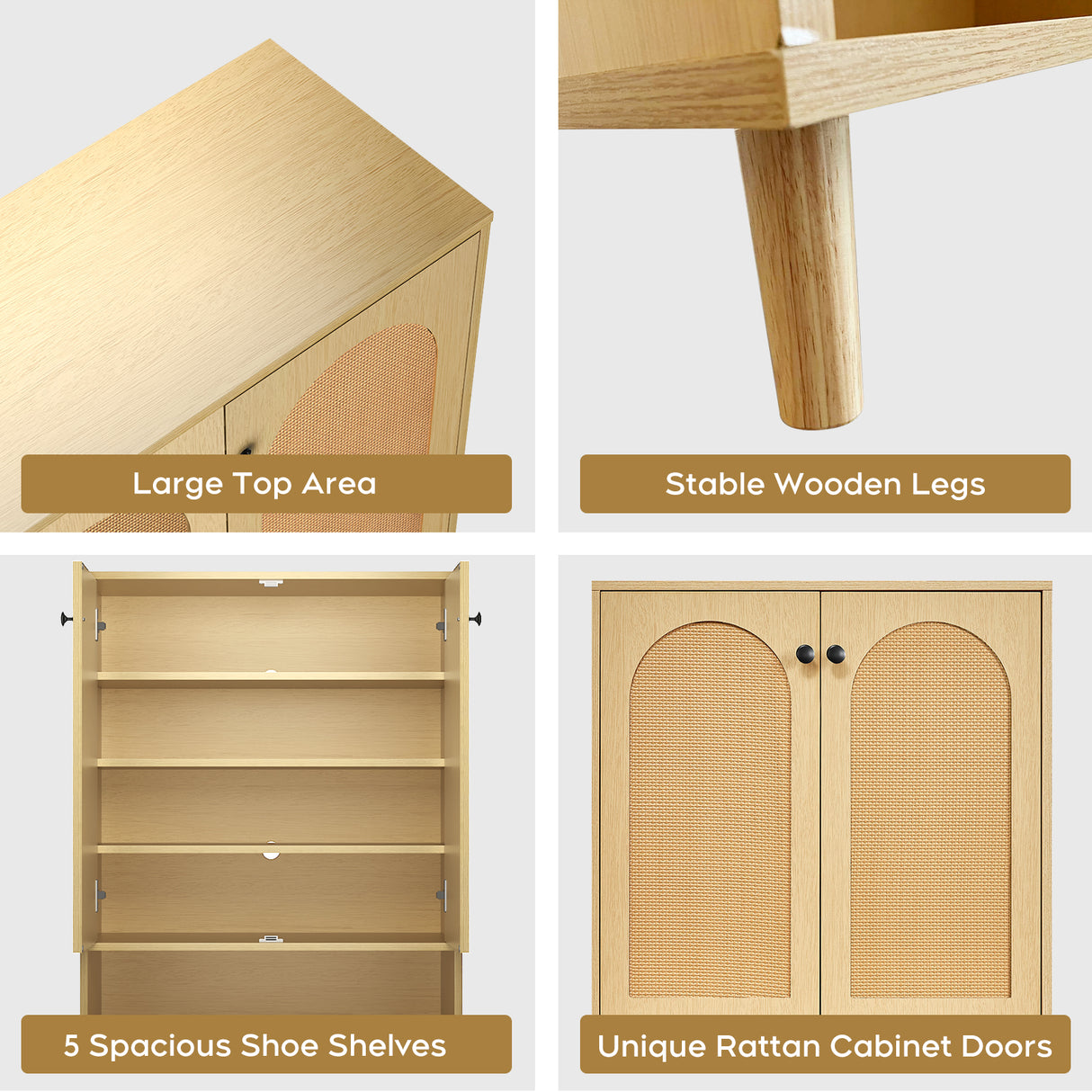 Best Online Shop in Australia - Shoe Storage Cabinet with Doors - Emete store