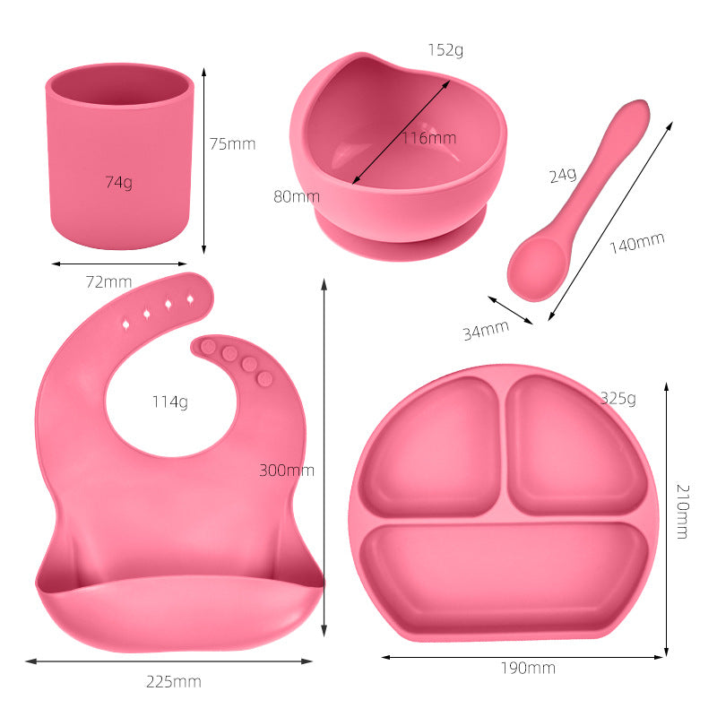 Best Online Shop in Australia - Kids Silicone Tableware Set - 5pc - Emete store