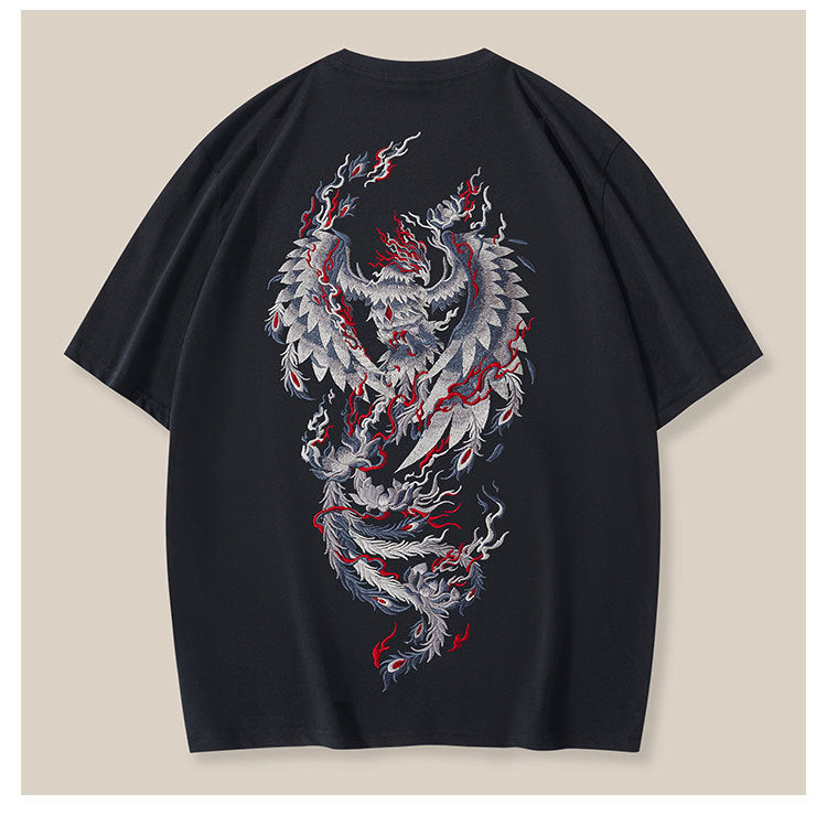 Best Online Shop in Australia - Men’s Phoenix Embroidered T-Shirt - Emete store